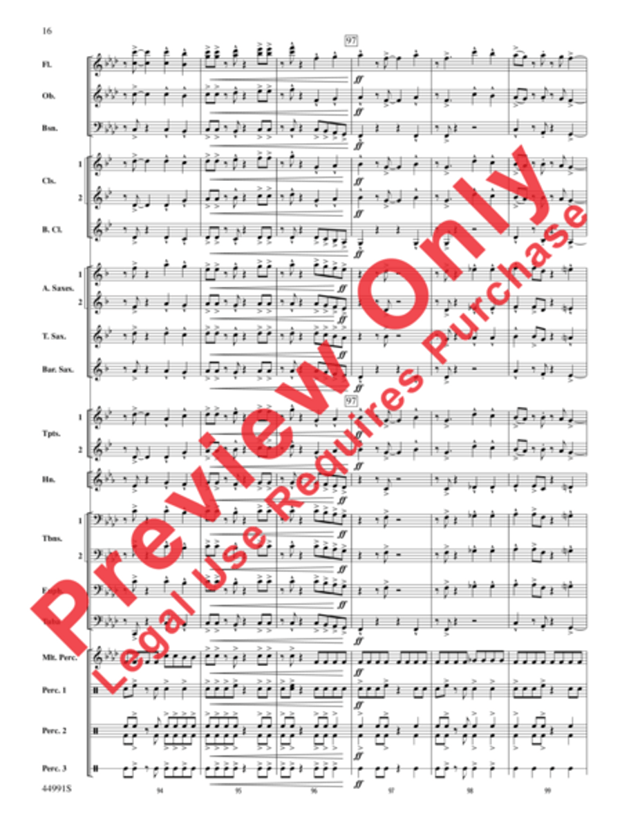 Amazonia Concert Band scores gallery preview page 17