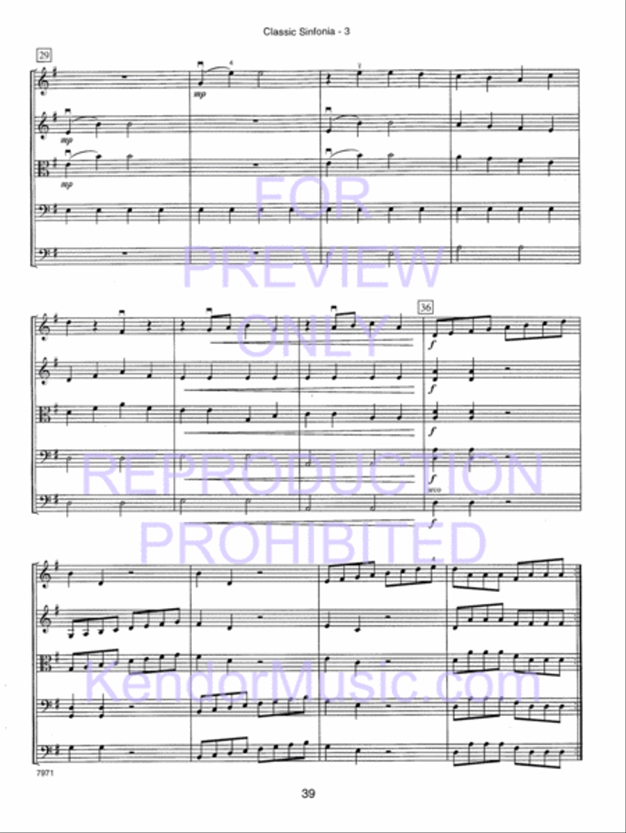 Kendor Concert Favorites , Volume 1 (Score) - with MP3s String Orchestra scores gallery preview page 44