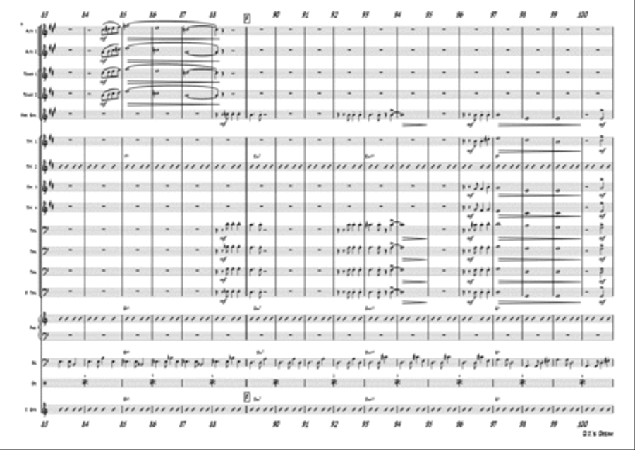 D.J.s Dream - Latin/Samba - Big Band Jazz Ensemble scores gallery preview page 6