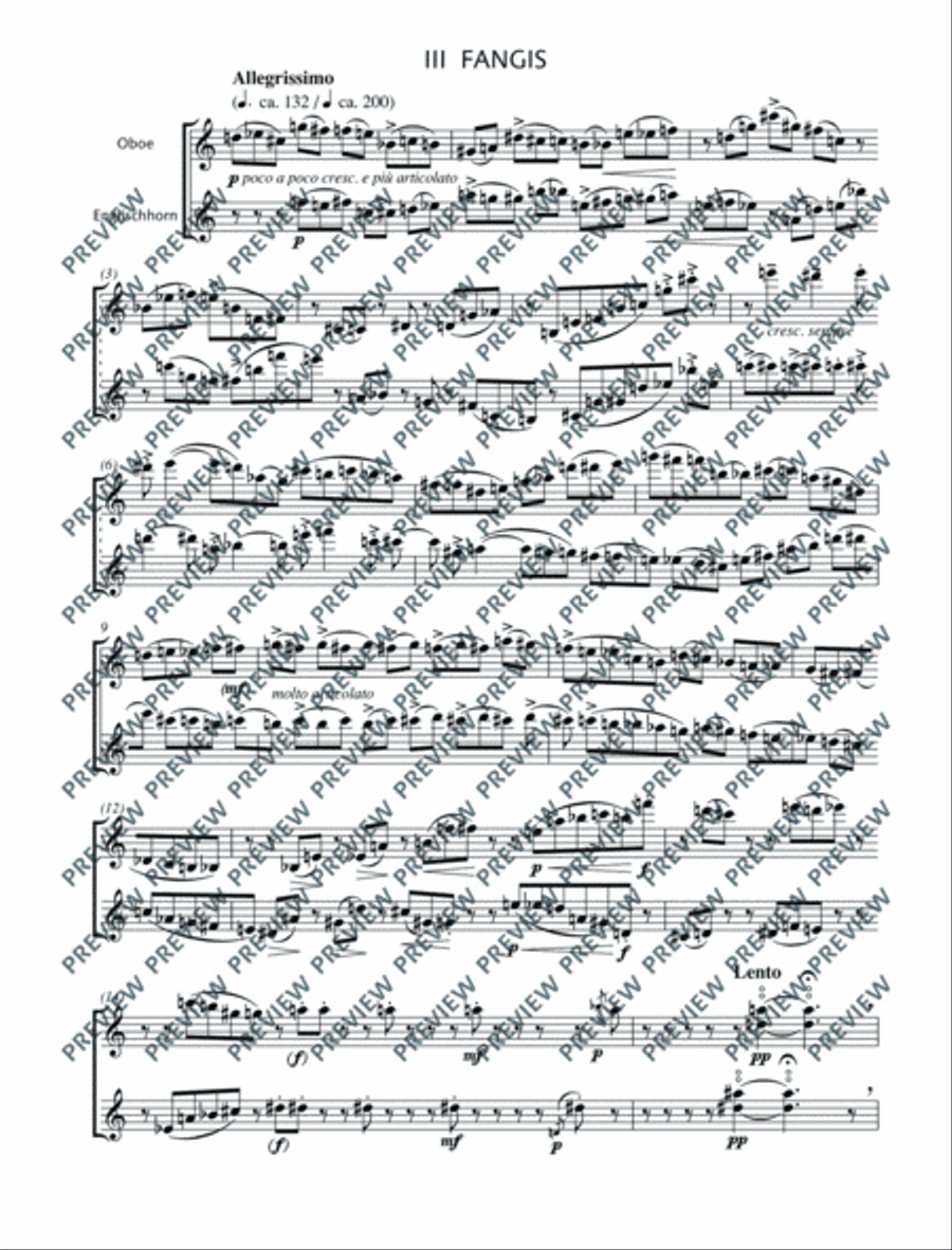 á deux English Horn scores gallery preview page 9