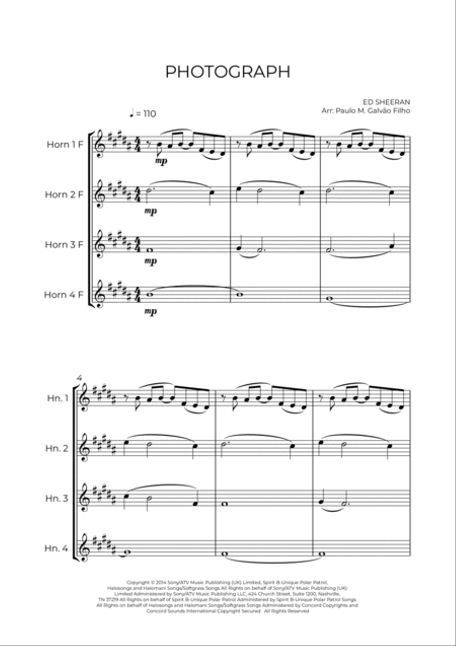 Photograph Photograph Brass Ensemble scores gallery preview page 2
