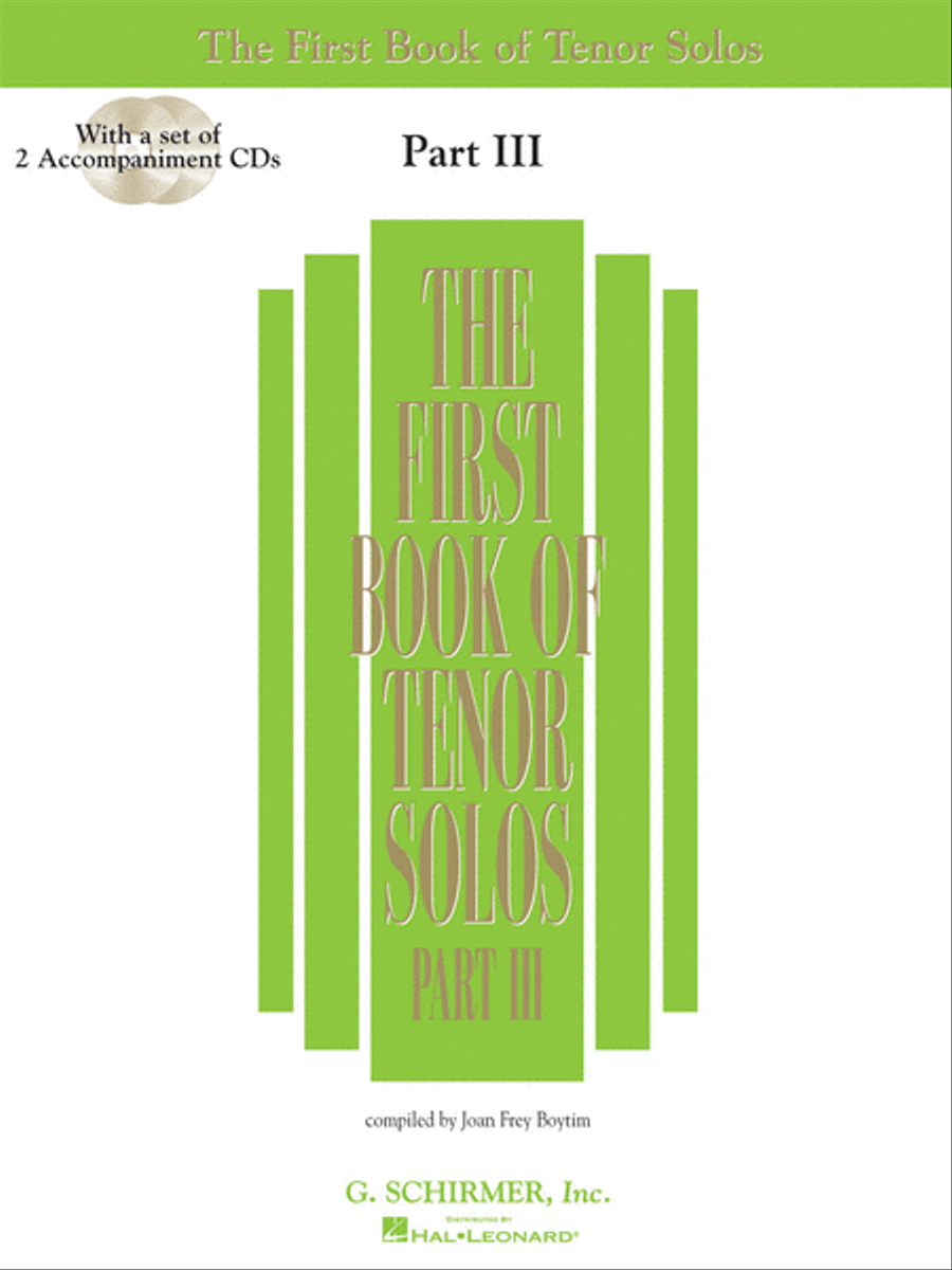 First Book of Tenor Solos – Part III Tenor Voice scores gallery preview page 1