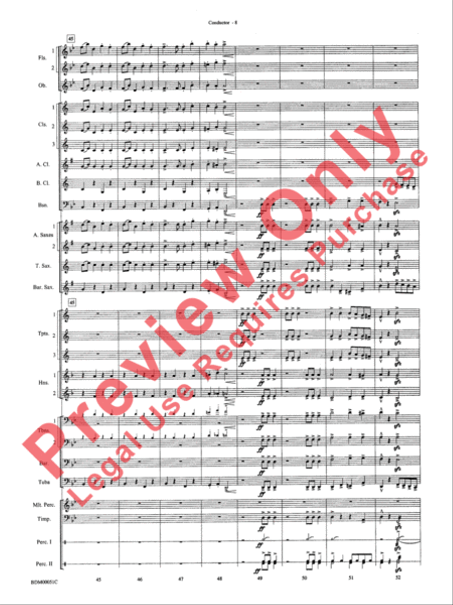 Parade of the Wooden Soldiers Concert Band scores gallery preview page 10