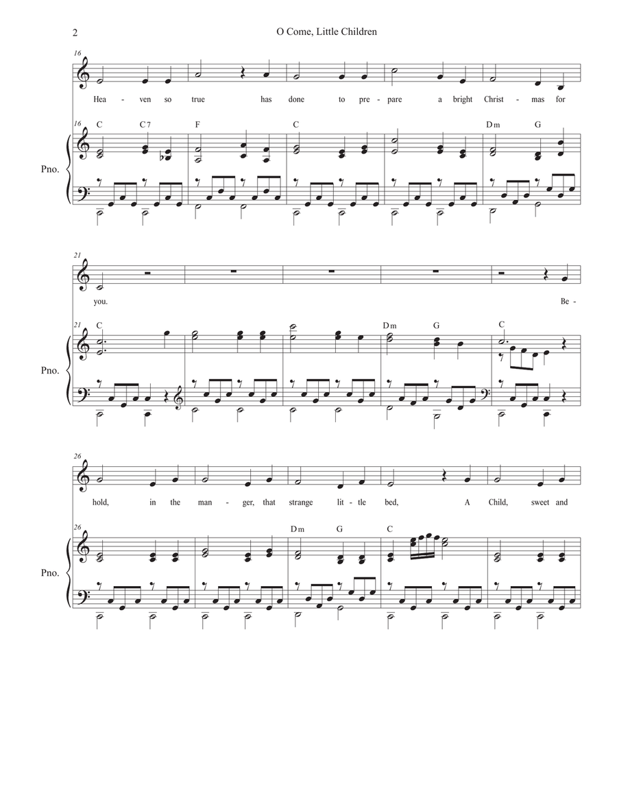 O Come, Little Children (with 
