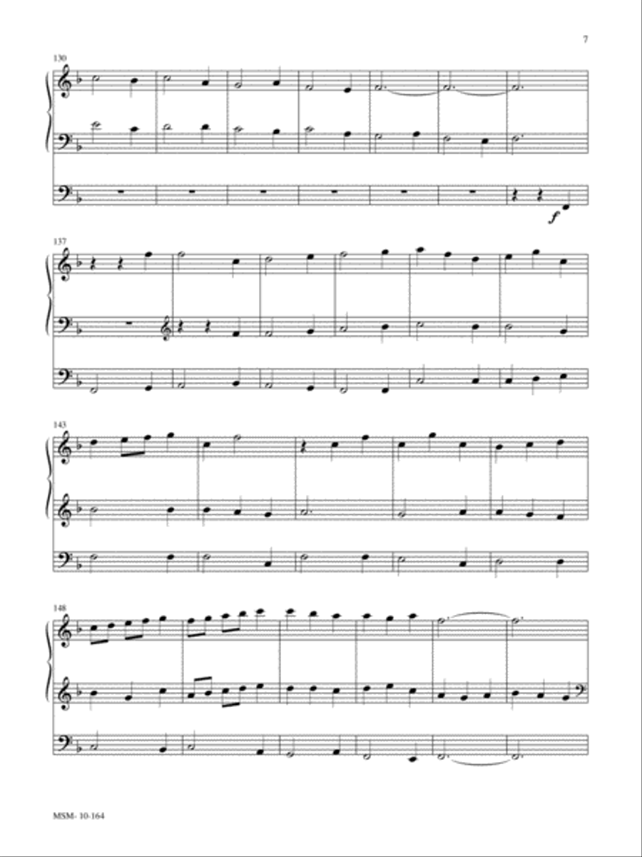 Variations for Organ on Puer Nobis Organ scores gallery preview page 5