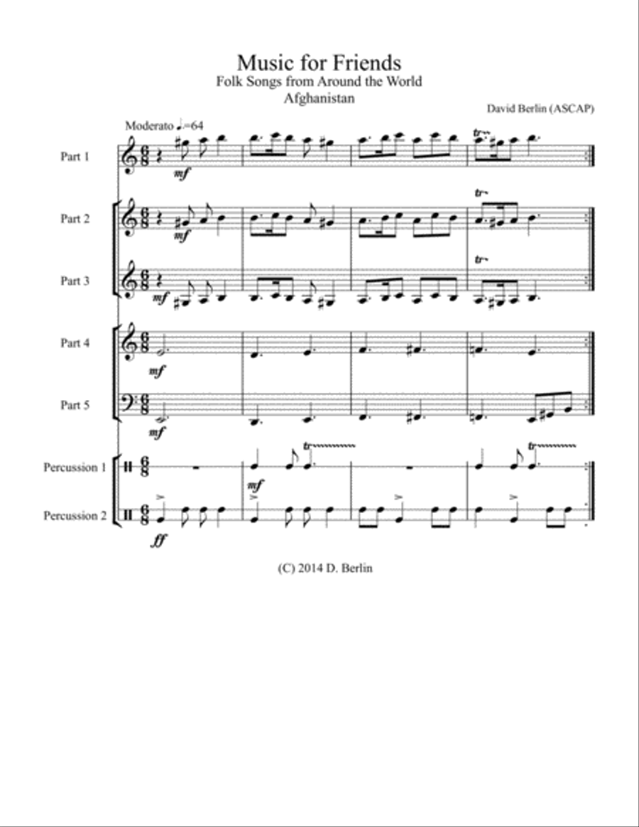 Music for Friends Woodwind Ensemble scores gallery preview page 4