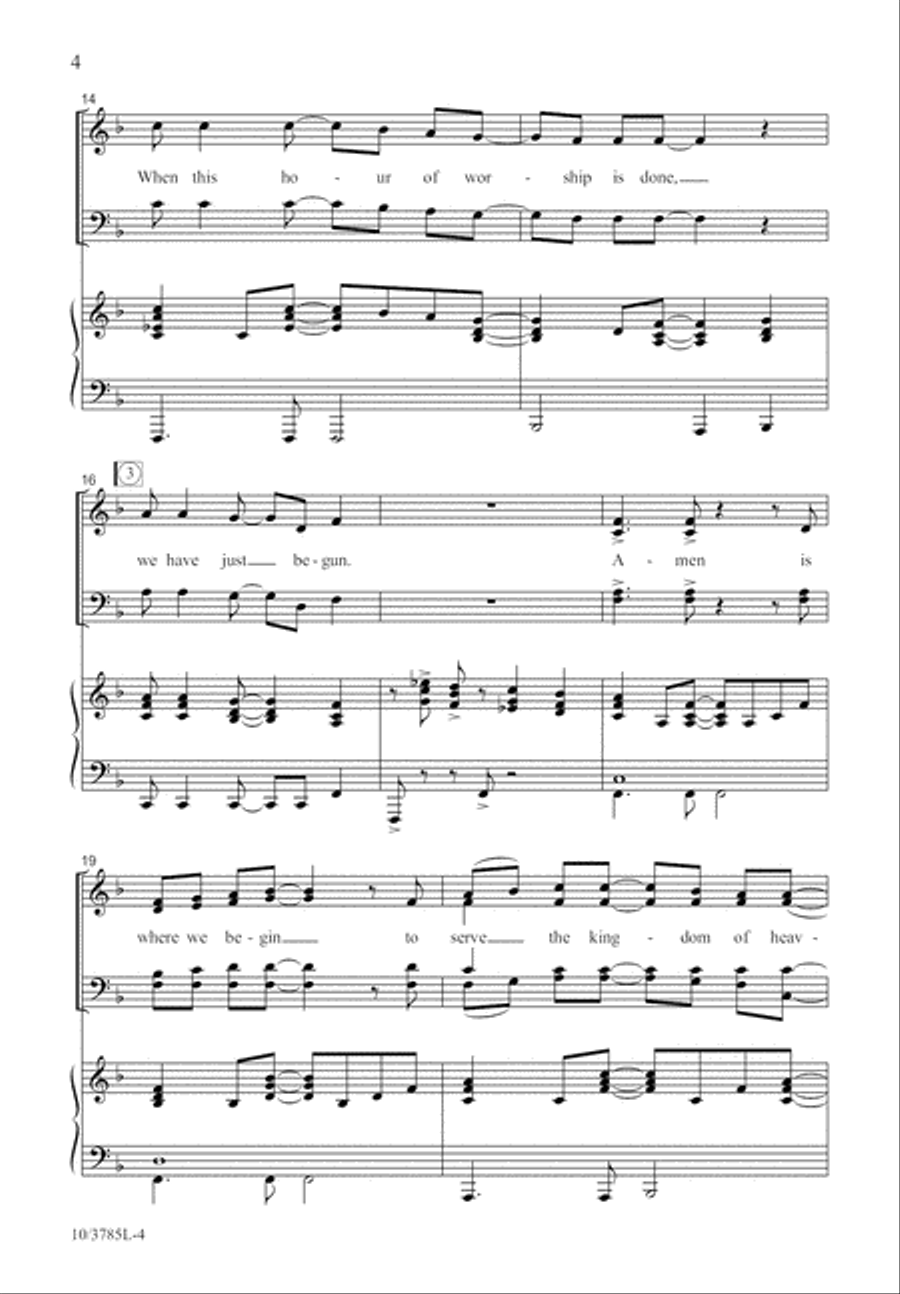 Amen Is Where We Begin 4-Part scores gallery preview page 5
