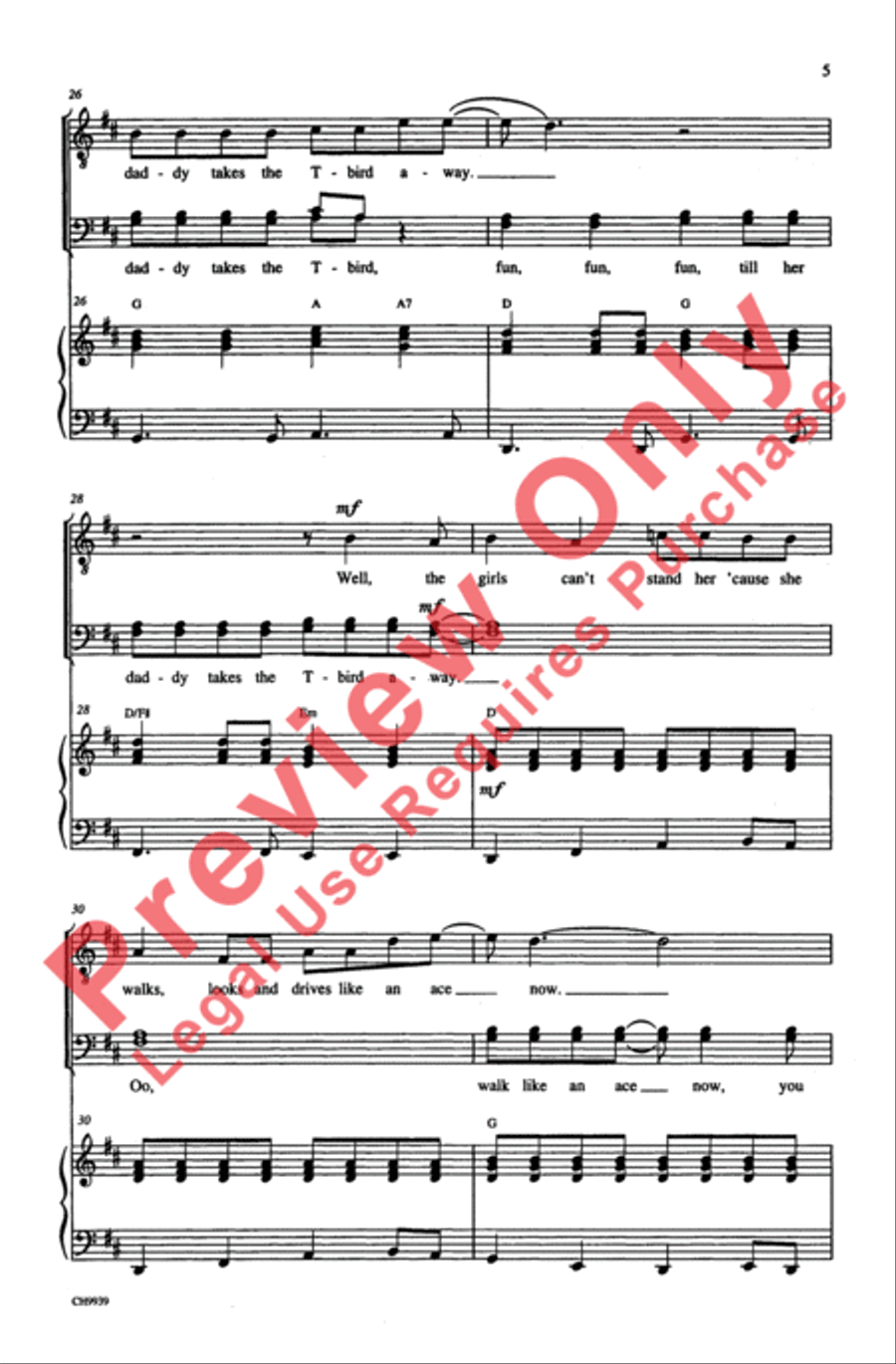 Fun, Fun, Fun Fun, Fun, Fun Men's Choir scores gallery preview page 5