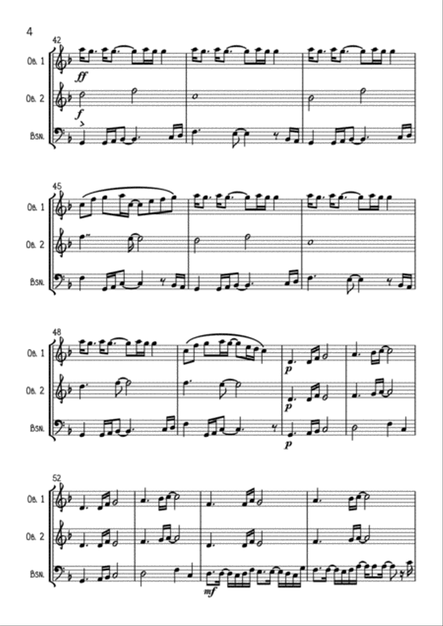 Paradise Woodwind Trio scores gallery preview page 4
