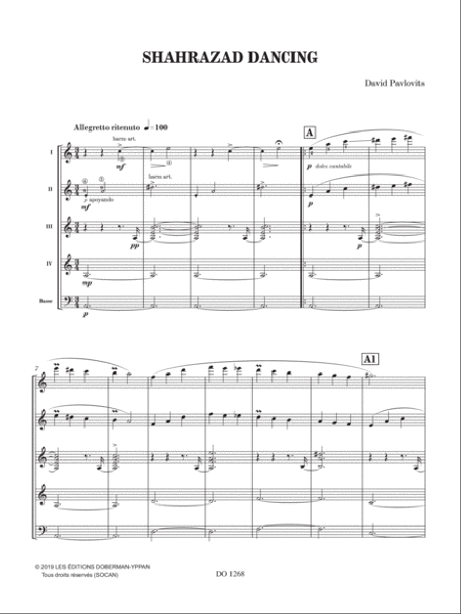 Shahrazad Dancing Guitar Ensemble scores gallery preview page 4