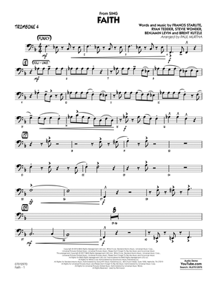 Faith (from Sing) - Trombone 4