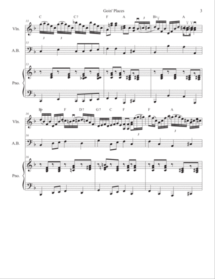 Goin' Places Violin scores gallery preview page 5