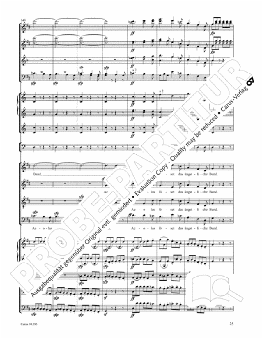 Calm Sea and Prosperous Voyage 4-Part scores gallery preview page 26