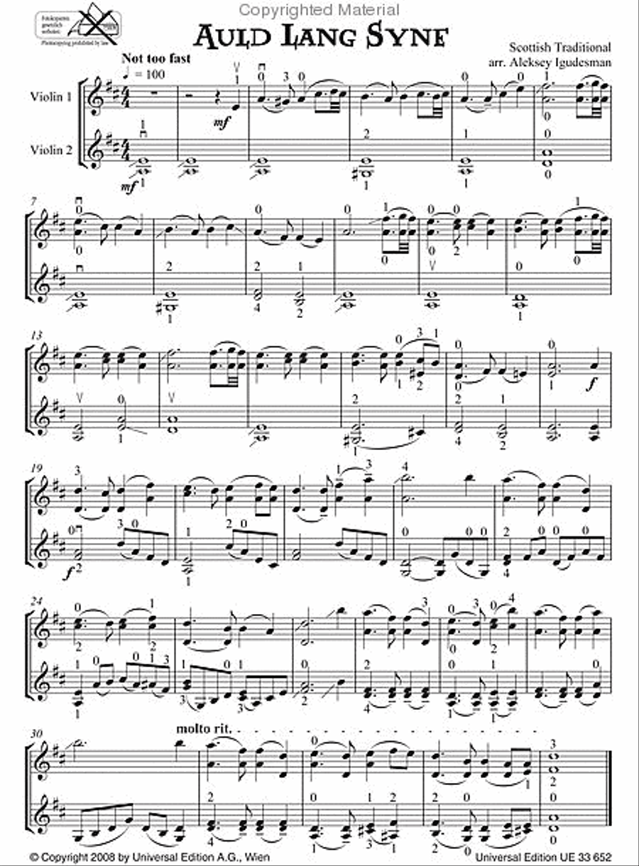 Celtic Violin Duets String Duet scores gallery preview page 3