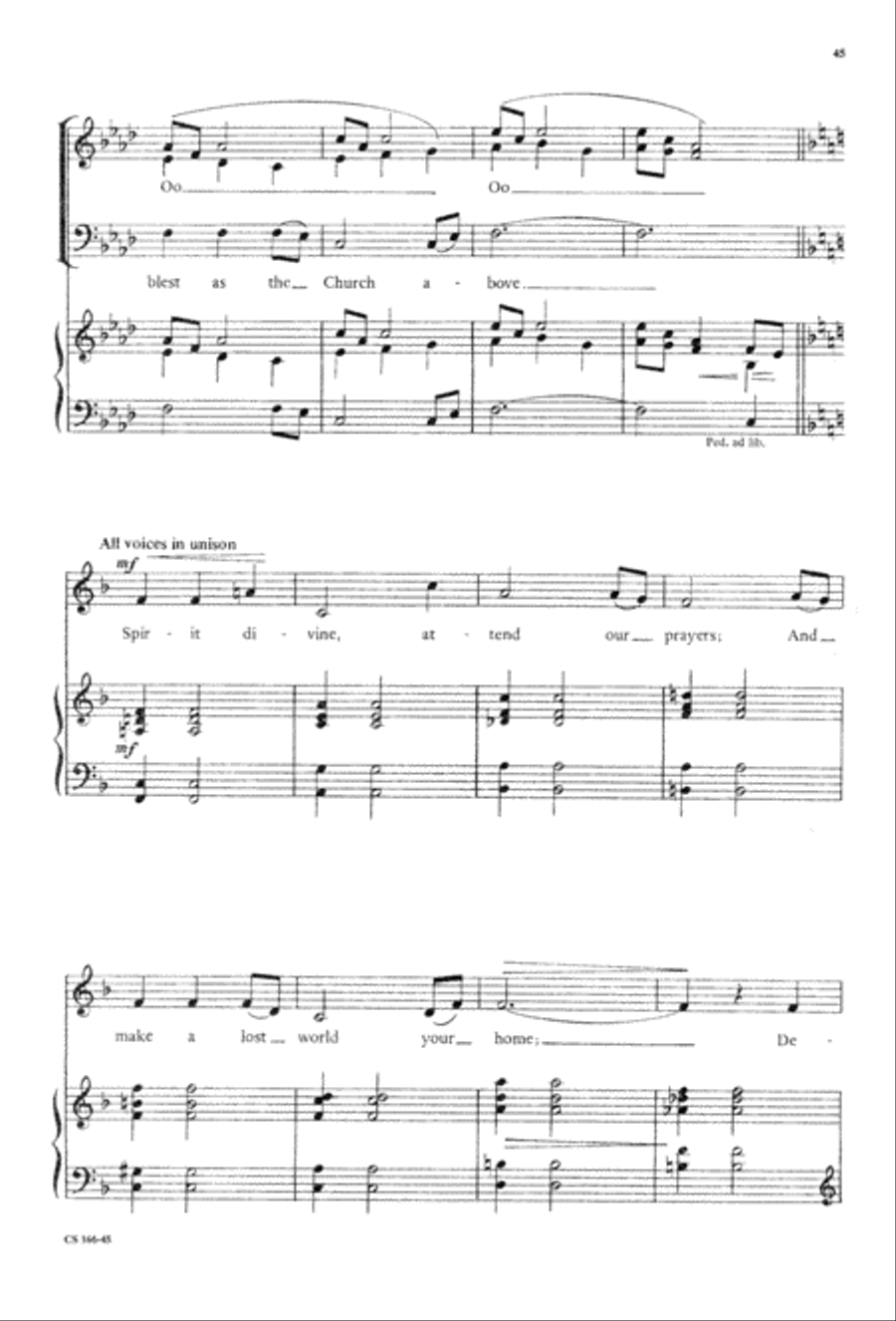 Sacred Anthem Book 3-Part scores gallery preview page 47