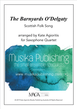 Book cover for The Barnyards O'Delgaty - Saxophone Quartet