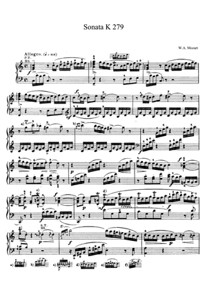 Book cover for Mozart Sonata K. 279 in C Major
