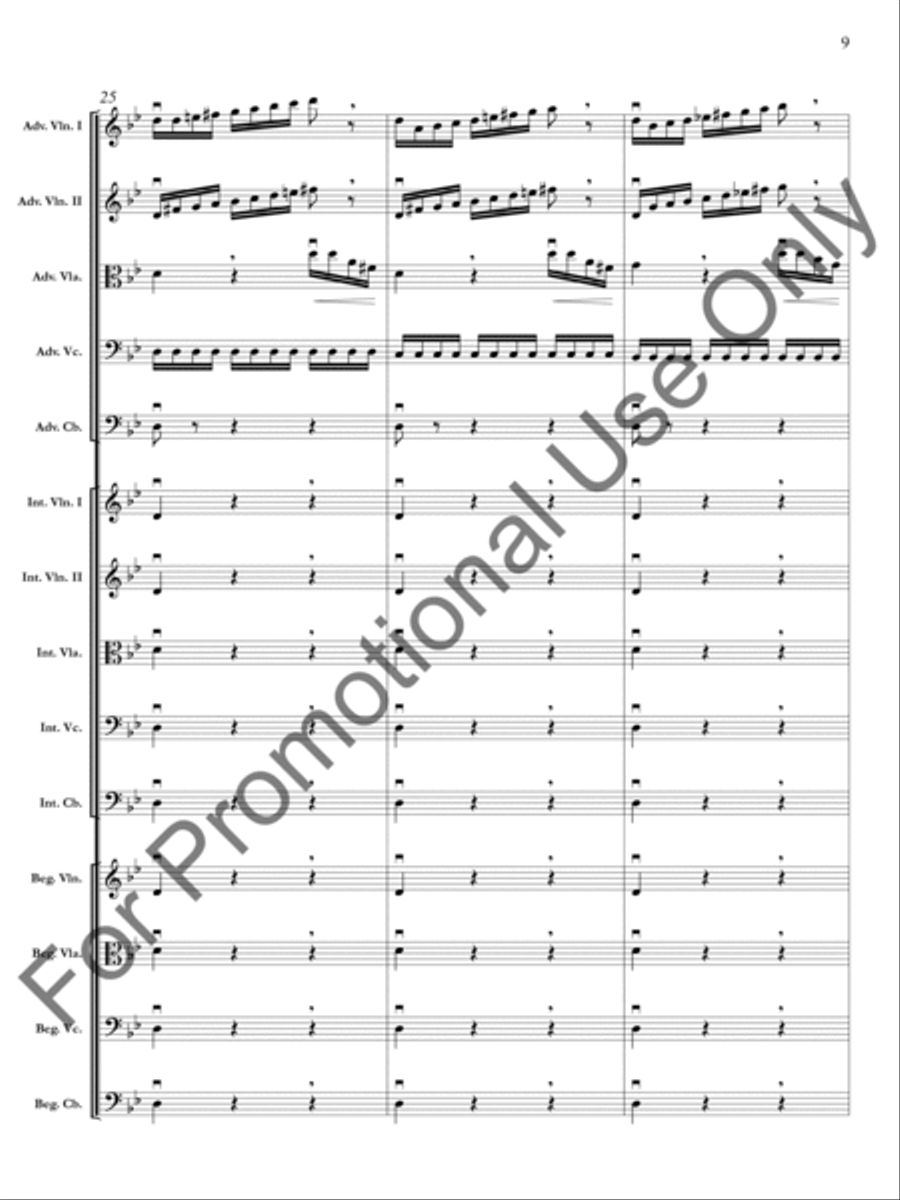 The Four Seasons: Summer: Presto, 3rd movement Orchestra scores gallery preview page 10