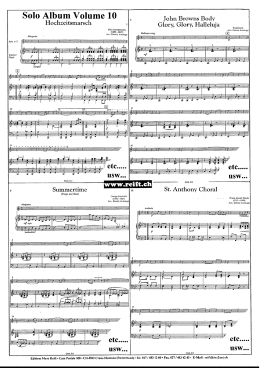 Solo Album (Vol. 1-10 + 2 CDs) by Dennis Armitage Bassoon Solo - Sheet Music page 24