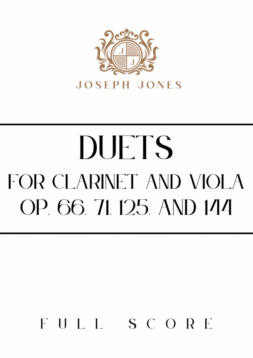 Duets for Clarinet and Viola