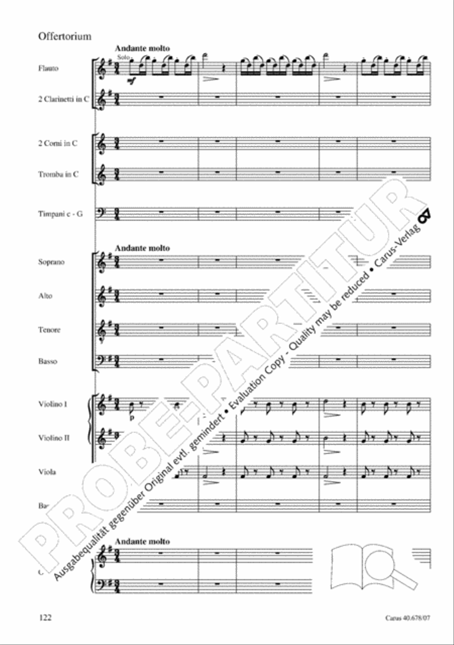 Missa pastoralis bohemica 4-Part scores gallery preview page 135