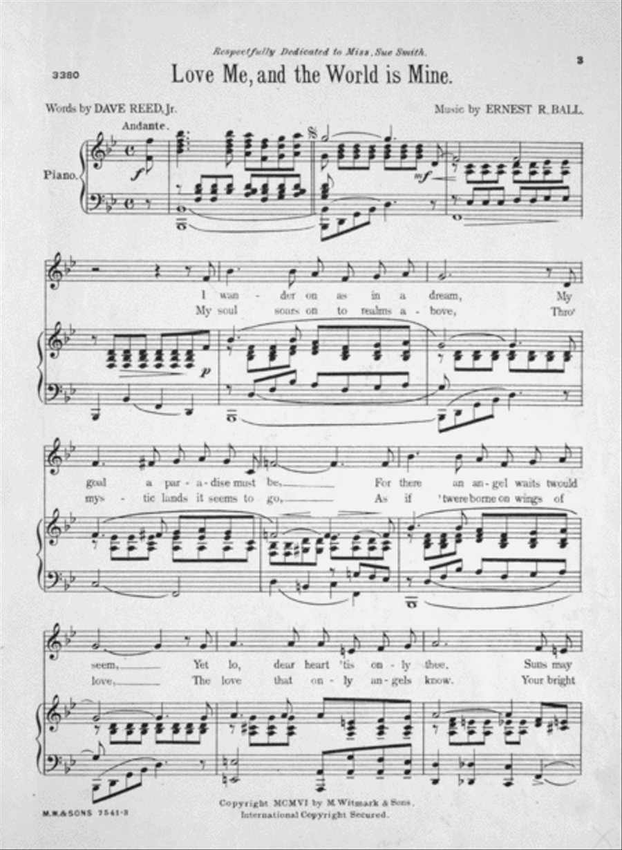Love Me, and the World is Mine Voice scores gallery preview page 2