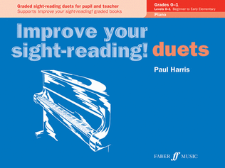 Book cover for Improve Your Sight-reading! Piano Duet, Grade 0-1