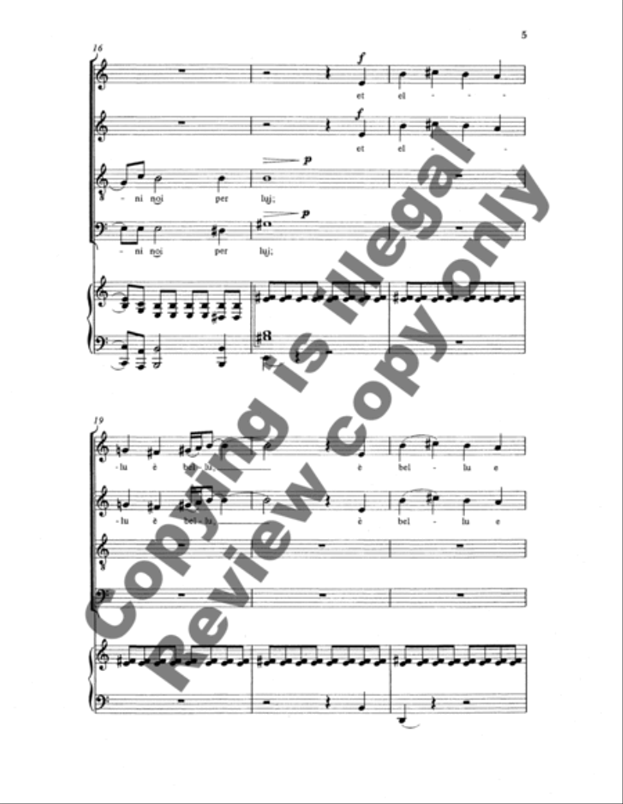 Laudato sie, mi signore from Canticle of the Sun 4-Part scores gallery preview page 10