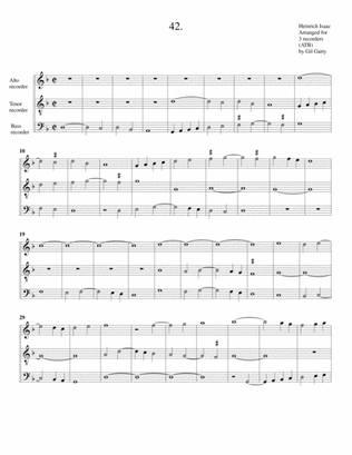 Instrumental trio no.42 (no title) (arrangement for 3 recorders)