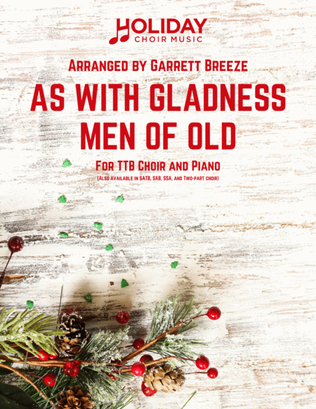 Book cover for As With Gladness Men of Old (TTB)