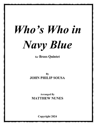 Book cover for Who's Who in Navy Blue