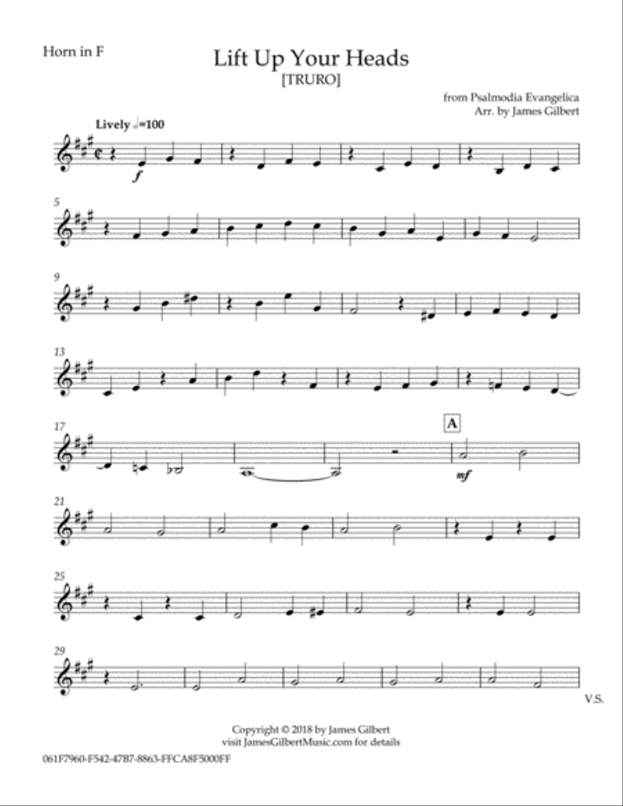 Lift Up Your Heads Lift Up Your Heads Brass Ensemble scores gallery preview page 2