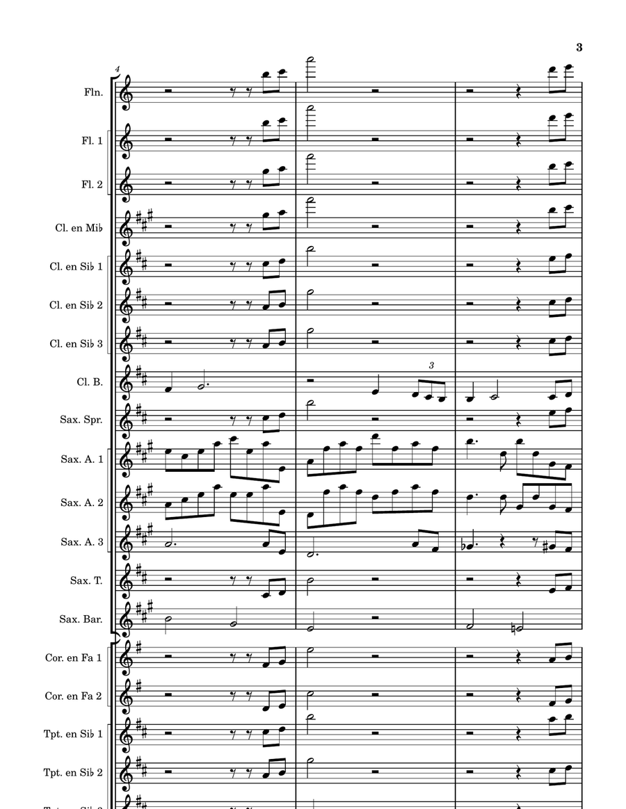 El Diario de María Marching Band scores gallery preview page 3