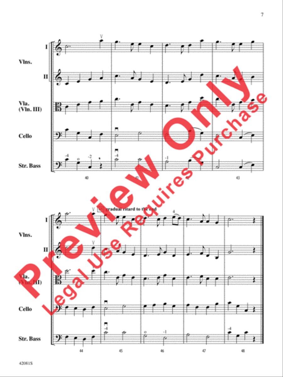 Auld Lang Syne String Orchestra scores gallery preview page 8