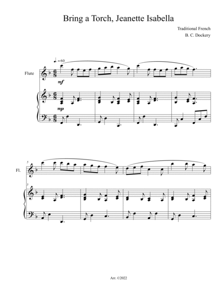 10 Christmas Solos for Flute with Piano Accompaniment (Vol. 5) image number null