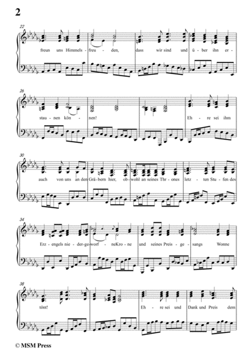 Schubert-Das Grosse Halleluja,in D flat Major,for Voice and Piano image number null