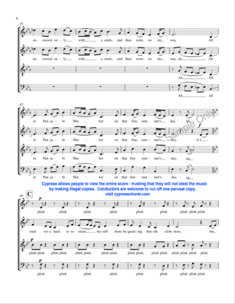 Punjabi Market Punjabi Market 4-Part scores gallery preview page 6