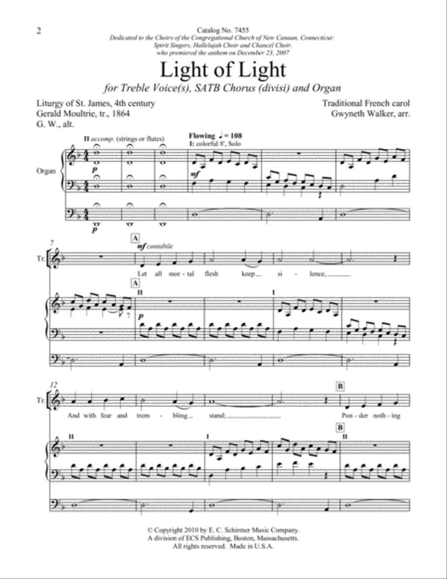 Light of Light 4-Part scores gallery preview page 2