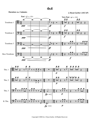 4x4 (for trombone quartet)