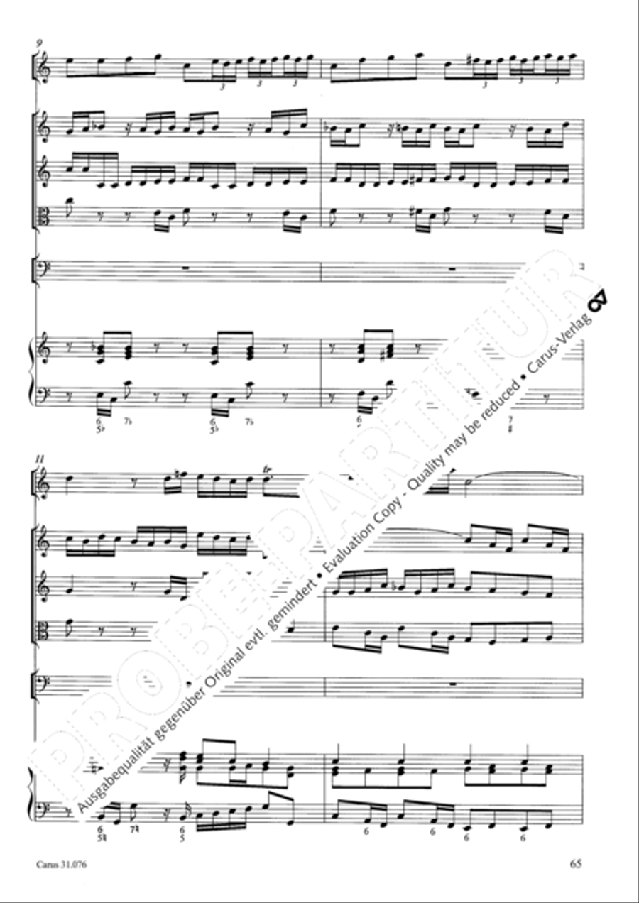 The heavens are telling the Father's glory (Die Himmel erzahlen die Ehre Gottes) 4-Part scores gallery preview page 66