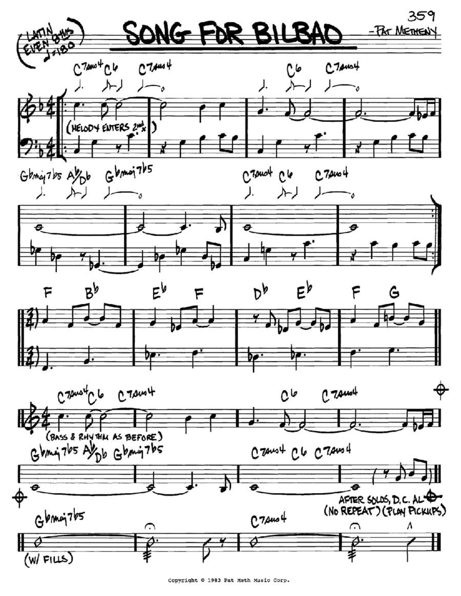 Song For Bilbao Piano scores gallery preview page 1