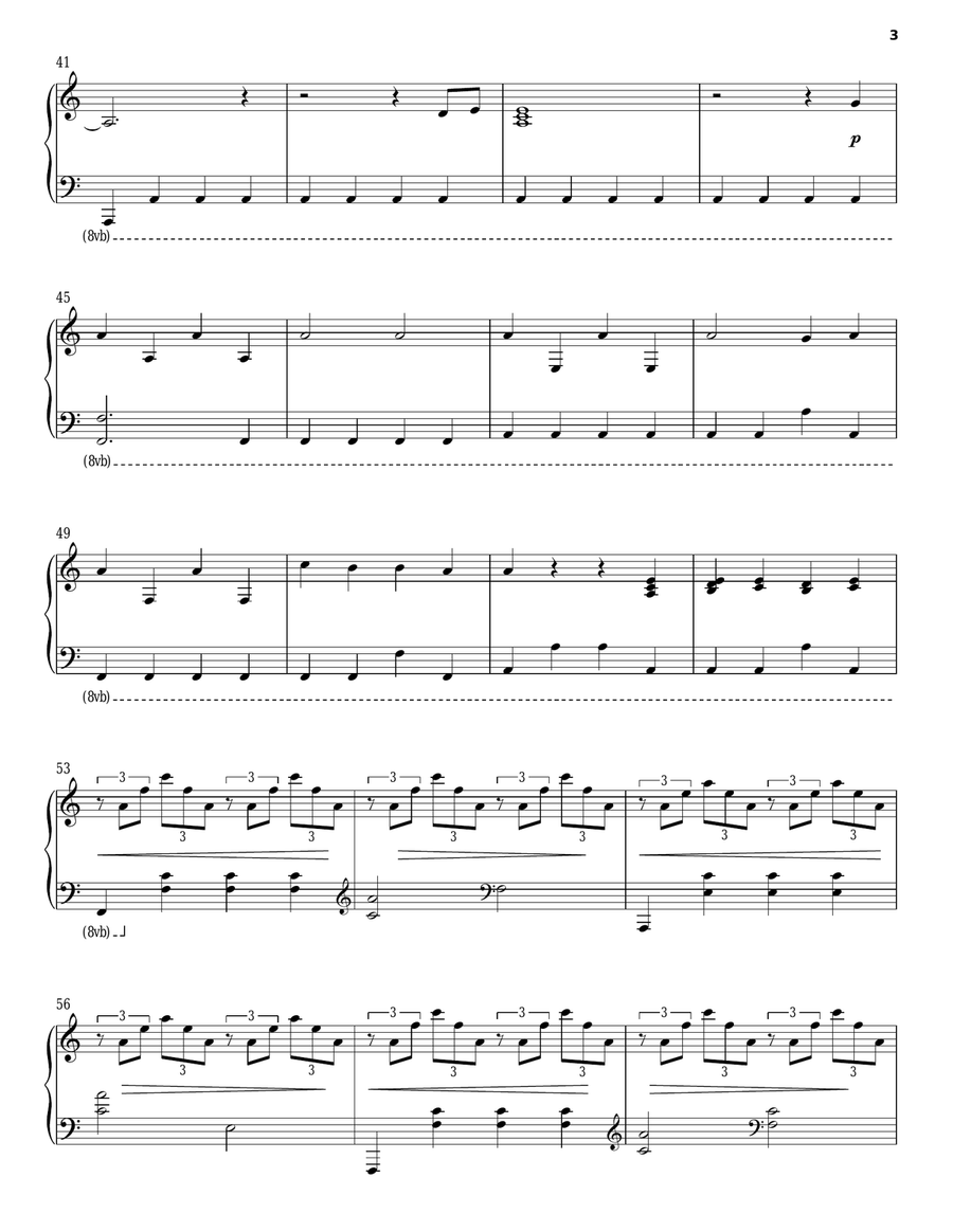 Michael Meets Mozart Piano Solo scores gallery preview page 3