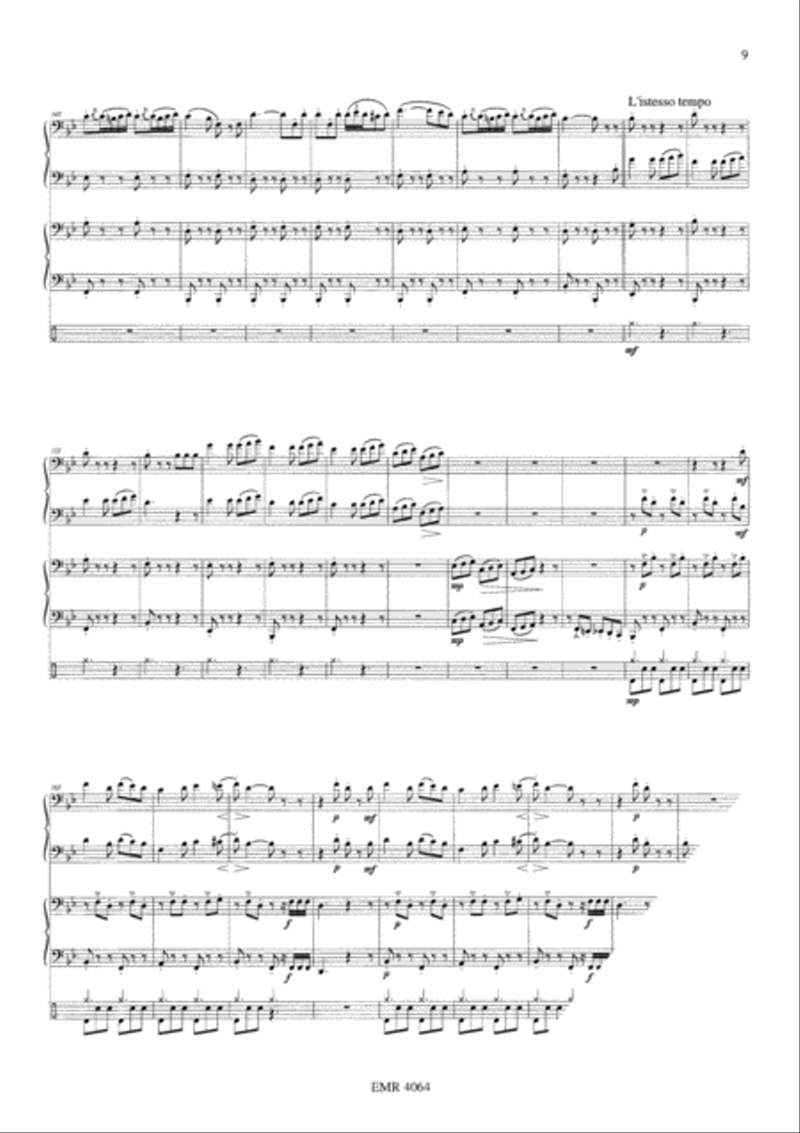Der Unvollendeten Vollendung Tuba Quartet scores gallery preview page 10