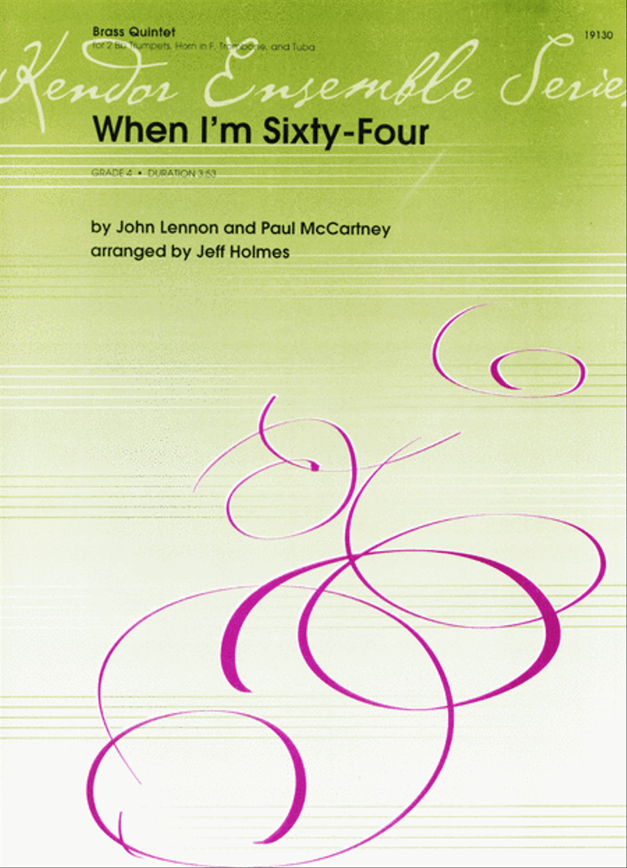 When I'm Sixty-Four Horn scores gallery preview page 1
