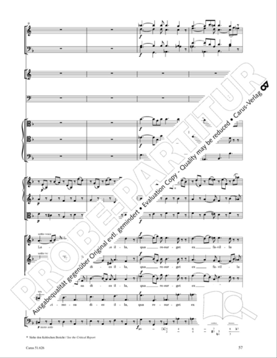 Missa longa in C major (Missa longa in C) 4-Part scores gallery preview page 69
