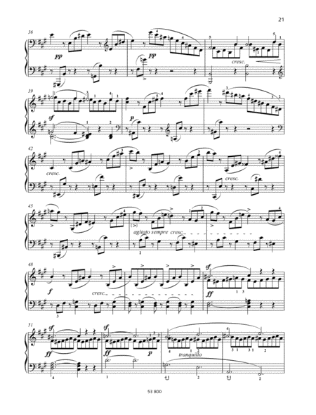 Piano agitato F-sharp minor