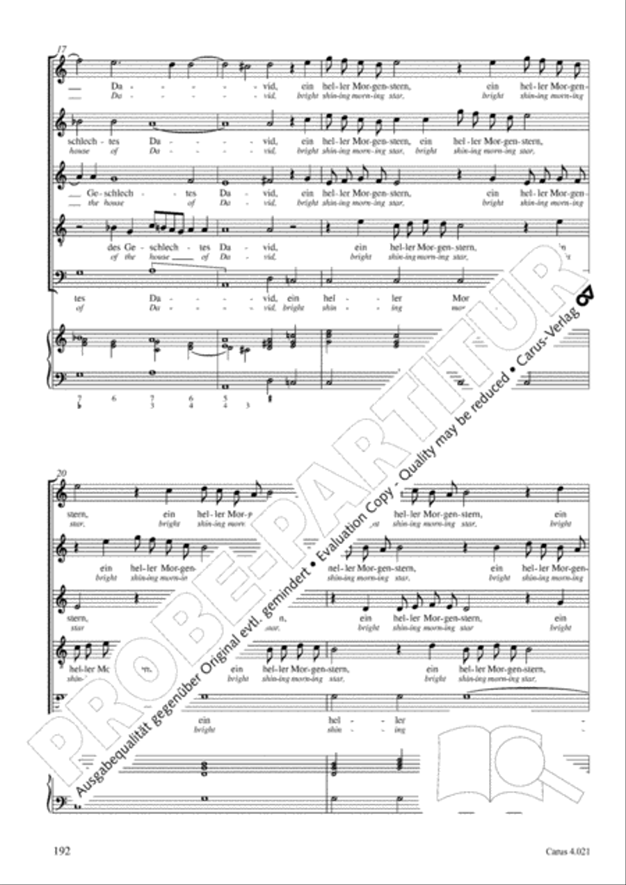 Schein: Israelsbrunnlein. Fontana d'Israel. Complete edition Choir scores gallery preview page 199