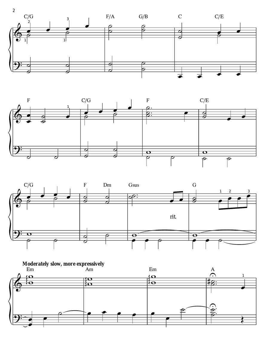 Father Christmas Father Christmas Easy Piano scores gallery preview page 2