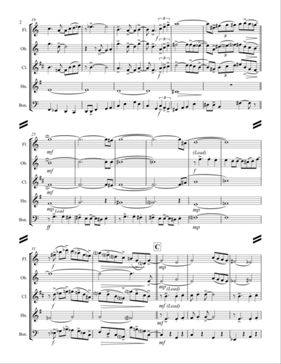 Witchcraft Woodwind Quintet scores gallery preview page 3