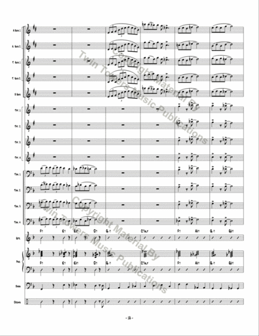 Don't Be Hatin' Jazz Ensemble scores gallery preview page 19